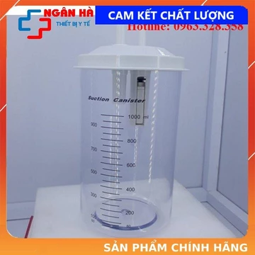 Bình đựng dịch cho máy hút dịch 1 bình các loại - dung tích 1000ml, hàng xịn cao cấp