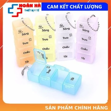 Hộp chia thuốc uống theo ngày tiện lợi - Hộp chia thuốc 4 ngăn