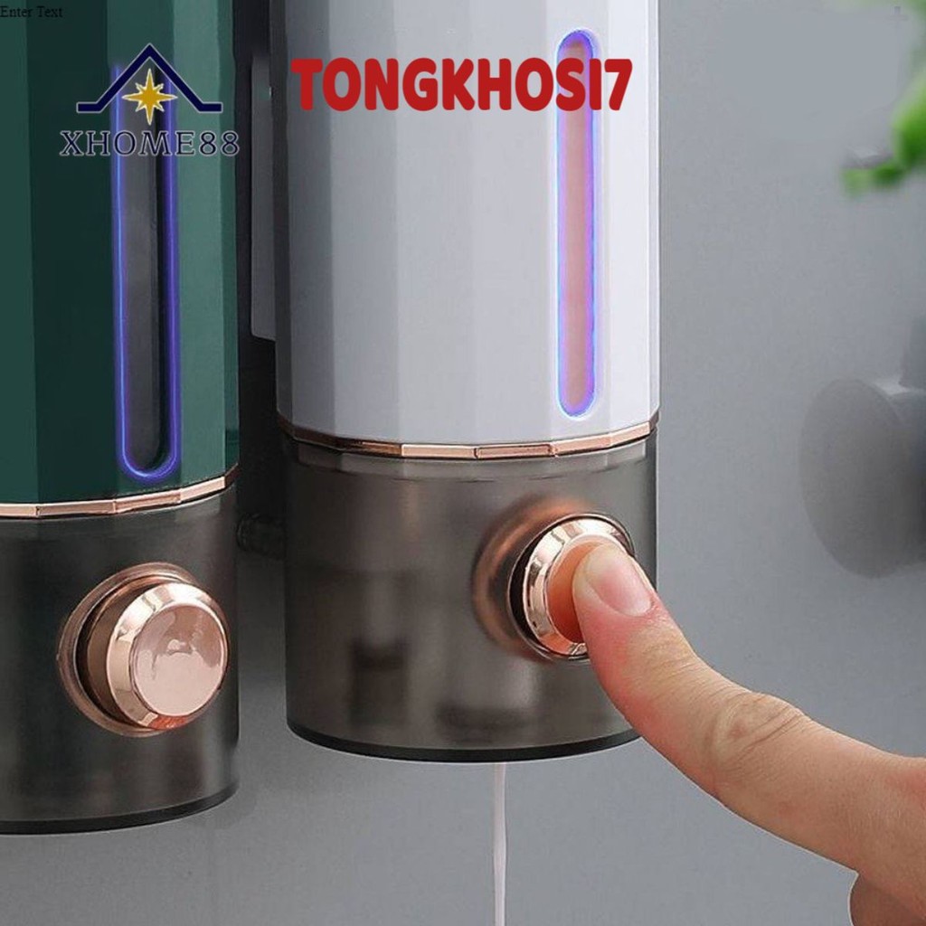 Hộp Đựng Nước Rửa Tay, Sữa Tắm, Dầu Gội, Dán Tường Tiện Lợi, Lấy Xà Phòng Trong Một Lần Bấm, Lọ Nhựa Nhả Dầu Gội Sữ Tắm