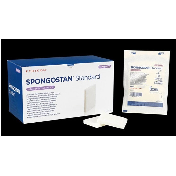 Hộp 20 Miếng xốp cầm máu tự tiêu Spongostan Standard MS0002 | Shopee ...
