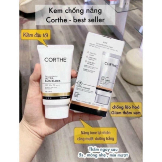 Kem chống nắng vật lý Corthe Hàn chống nắng nâng tone