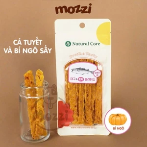 Snack cho chó Natural Core Thanh cá tuyết sấy bí đỏ Gói 30g