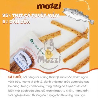 Snack cho chó Natural Core Thanh cá tuyết sấy bí đỏ Gói 30g