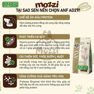 [500g - 1.6kg] Thức ăn hạt ANF AD27 cho chó mọi lứa tuổi