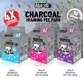 [Lẻ 5 miếng] Tã lót chuồng chó mèo Absorb Plus than hoạt tính 96h của Mỹ