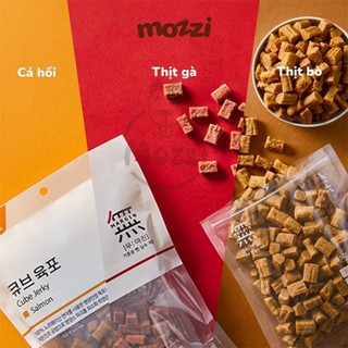 Snack cho chó Thịt viên sấy mềm Bowwow Cube Jerky