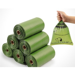 Set 8 cuộn túi vệ sinh tự phân hủy màu ngẫu nhiên