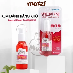 Kem đánh răng khô Forcans có thể nuốt hương dâu cho chó mèo Chai 100ml