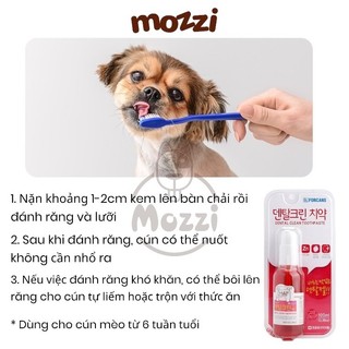 Kem đánh răng khô Forcans có thể nuốt hương dâu cho chó mèo Chai 100ml
