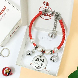 Vòng cổ hạt charm hình mix ngẫu nhiên và chuông cho chó mèo (không kèm thẻ tên)