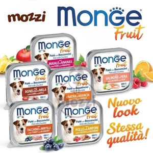 Pate cho chó Monge mix trái cây Hộp 100gr