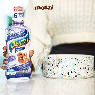 Dung dịch pha uống hết hôi miệng, mảng bám, trắng răng cho chó mèo Dental Fresh - Made in USA