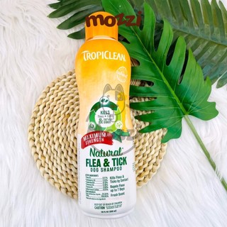 Sữa tắm Tropiclean Natural Flea & Tick Tắm ve và bọ chét 592ml cho chó mèo