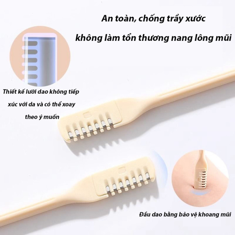Dụng Cụ Cắt Tỉa Lông Mũi Mini Dao Cạo Lông Mũi Thông Minh