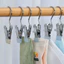 COmbo 2 Móc Kèm Kẹp Treo Quần Áo, Mũ, Nón, Tất Vớ Bằng Thép Không Rỉ - Móc Kẹp Đơn Treo Quần Áo, Mũ, Nón ,Tất, Vớ