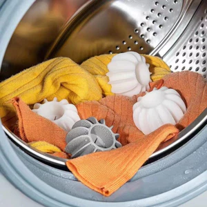 COmbo 5 Bóng Giặt Silicon Mềm Ma Thuật Cho Máy Giặt, Bóng Giặt Nổi Quần Áo Làm Sạch Tóc, Chống Rối, Chống Nhăn