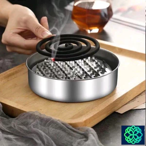 Hộp Đựng Nhang Muỗi Bằng Thép Không Gỉ Loại Thân Cao Xịn Hộp Đốt Nhang Muỗi Bằng Thép Không Gỉ Có Nắp An Toàn