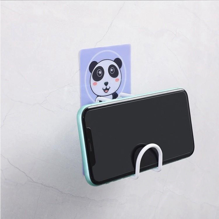 Combo 2 Móc Treo Thau Chậu Dán Tường Hoạt Hình Xinh Xắn, Không Cần Khoan Tường