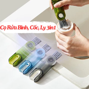 Bàn Chải Vệ Sinh, Cọ Rửa Bình, Cốc, Ly 3in1 - Cọ Rửa Ly, Cốc Đa Năng