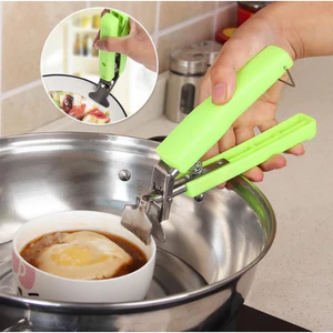 Kẹp Gắp Đồ Nóng, Đồ Hấp, Thức Ăn Đa Năng - Dụng Cụ Gắp Inox Có Lò Xo Gắp Thức Ăn Nóng