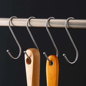 Mua 10 tặng 1 Combo 3 Móc Chữ S INOX Treo Đồ Quần Áo Hàng Hóa Đa Năng Siêu Chắc (Có Đầu Tròn)