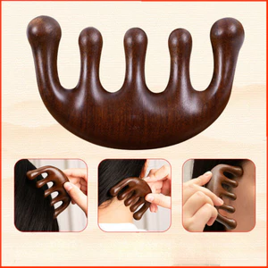Lược Gỗ Đàn Hương - Lược Chải Tóc Massage Đả Thông Mạch Giảm Đau Đầu