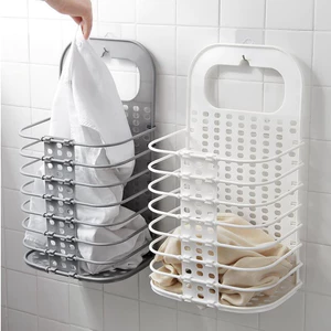 Sọt Đựng Quần Áo Xếp Gọn Treo Tường - Giỏ Đựng Đồ, Quấn Áo Treo Tường Gấp Gọn Thông Minh