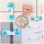 Mua 10 tặng 1 Combo 3 Khóa Chốt Cài Tủ Lạnh, Tủ Đồ, Ngăn Kéo Chống Kẹp Tay An Toàn Cho Bé