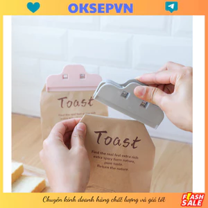 Combo 2 Dụng Cụ Kẹp Miệng Túi Bảo Quản Thực Phẩm, Thức Ăn Dùng Dở - Kẹp Khóa Kín Gói Bánh, Đồ Ăn