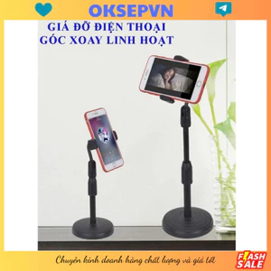 Giá Đỡ Điện Thoại Để Bàn DC-01, Kẹp Chống Lưng 360 Đế Chân Tròn Để Bàn, Giá Đỡ Tiện Lợi Đa Năng DC-01