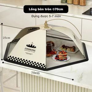 Lồng Bàn Gấp Gọn Đậy Thức Ăn - Lồng Bàn Đậy Thức Ăn Chống Côn Trùng Chống Bụi Cỡ Lớn ÓKSEP