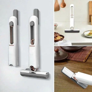 Cây Lau Kính Tự Vắt Mini Gấp Gọn - Cây Lau Nhà Mini Cầm Tay - Dụng Cụ Vệ Sinh Bàn Làm Việc Mút Bọt Biển