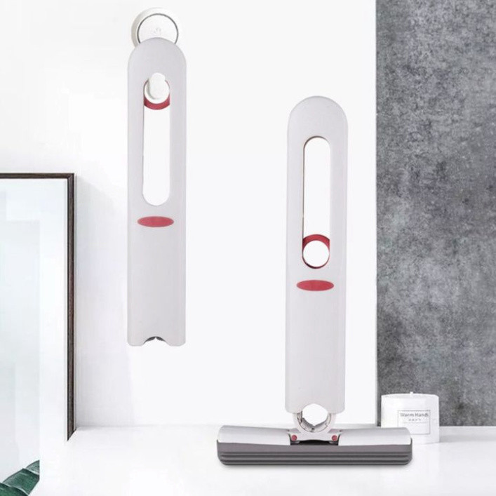 Cây Lau Kính Tự Vắt Mini Gấp Gọn - Cây Lau Nhà Mini Cầm Tay - Dụng Cụ Vệ Sinh Bàn Làm Việc Mút Bọt Biển