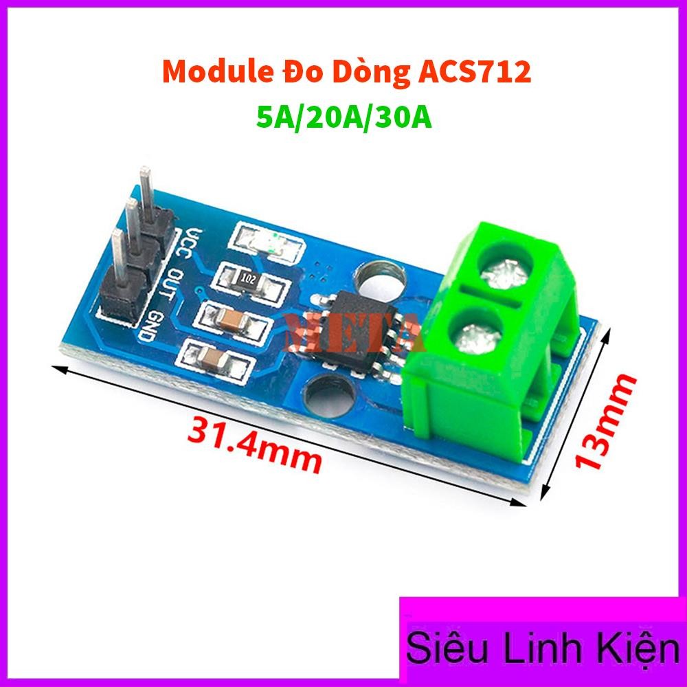 Modul Cảm Biến Dòng Điện Hall ACS712 5A/20A/30A - Module đo dòng ACS712 ...