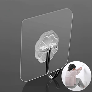 Set 20 Móc Dán Tường Siêu Dính Trong Suốt Chịu Lực Tốt Chắc Chắn OKSEP
