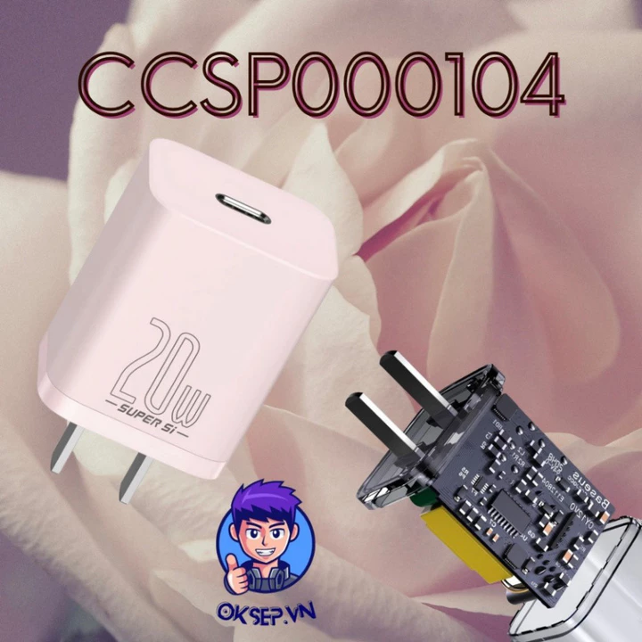 Củ Sạc Nhanh - Củ Sạc Baseus CCSP000104 Chui Sạc Type-C 20W - Cốc Sạc Nhanh Baseus 20W Chui Type-C - Sạc Nhanh – 4