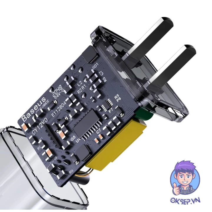 Củ Sạc Nhanh - Củ Sạc Baseus CCSP000104 Chui Sạc Type-C 20W - Cốc Sạc Nhanh Baseus 20W Chui Type-C - Sạc Nhanh – 5
