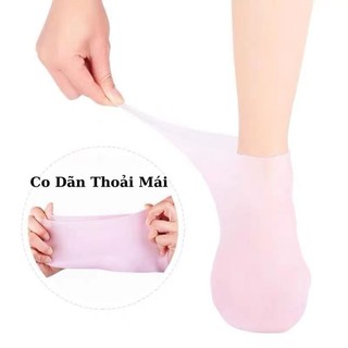 TẤT Ủ CHÂN SILICON DƯỠNG ẨM GÓT CHÂN COMBO 2 ĐÔI | VỚ GEL DƯỠNG GÓT CHÂN GIỮ KEM DƯỠNG FREE SIZE