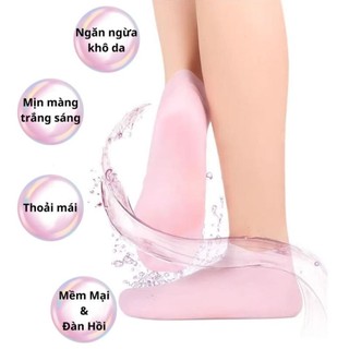 TẤT Ủ CHÂN SILICON DƯỠNG ẨM GÓT CHÂN COMBO 2 ĐÔI | VỚ GEL DƯỠNG GÓT CHÂN GIỮ KEM DƯỠNG FREE SIZE