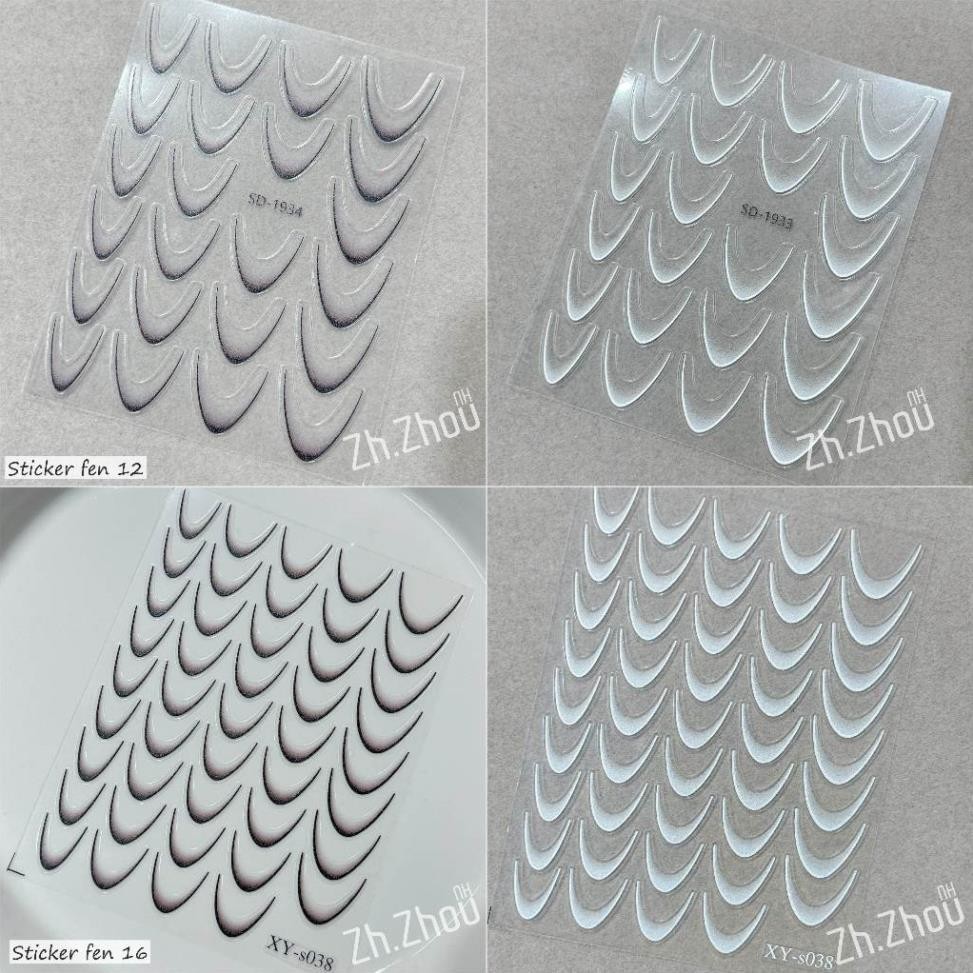 Sticker fench dặm ombre, sticker fen cao cấp, stick fen