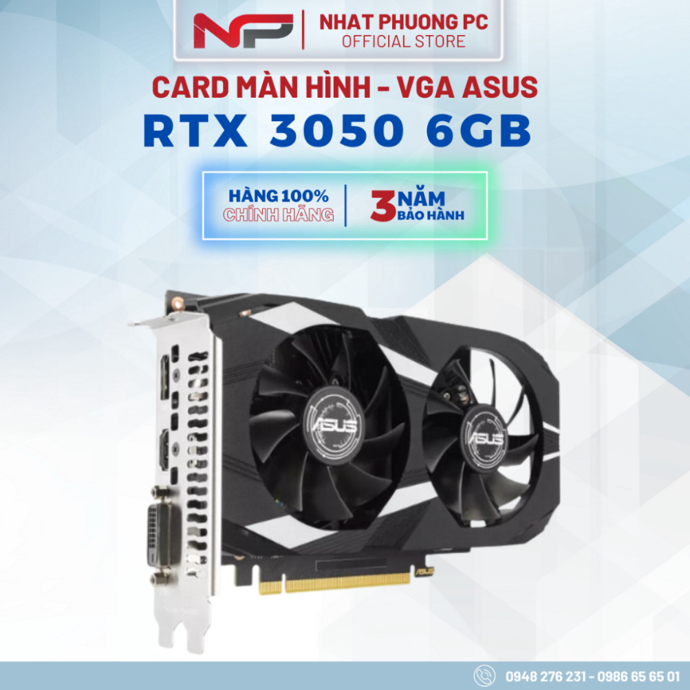 Card Màn Hình ASUS Dual GeForce RTX 3050 6GB / Asus Dual RTX 3050 O6G ...