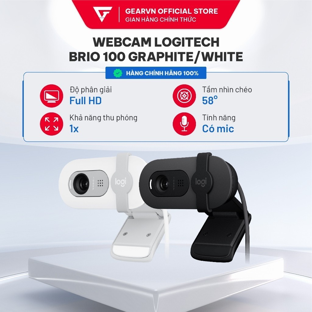 Webcam Logitech Brio 100
