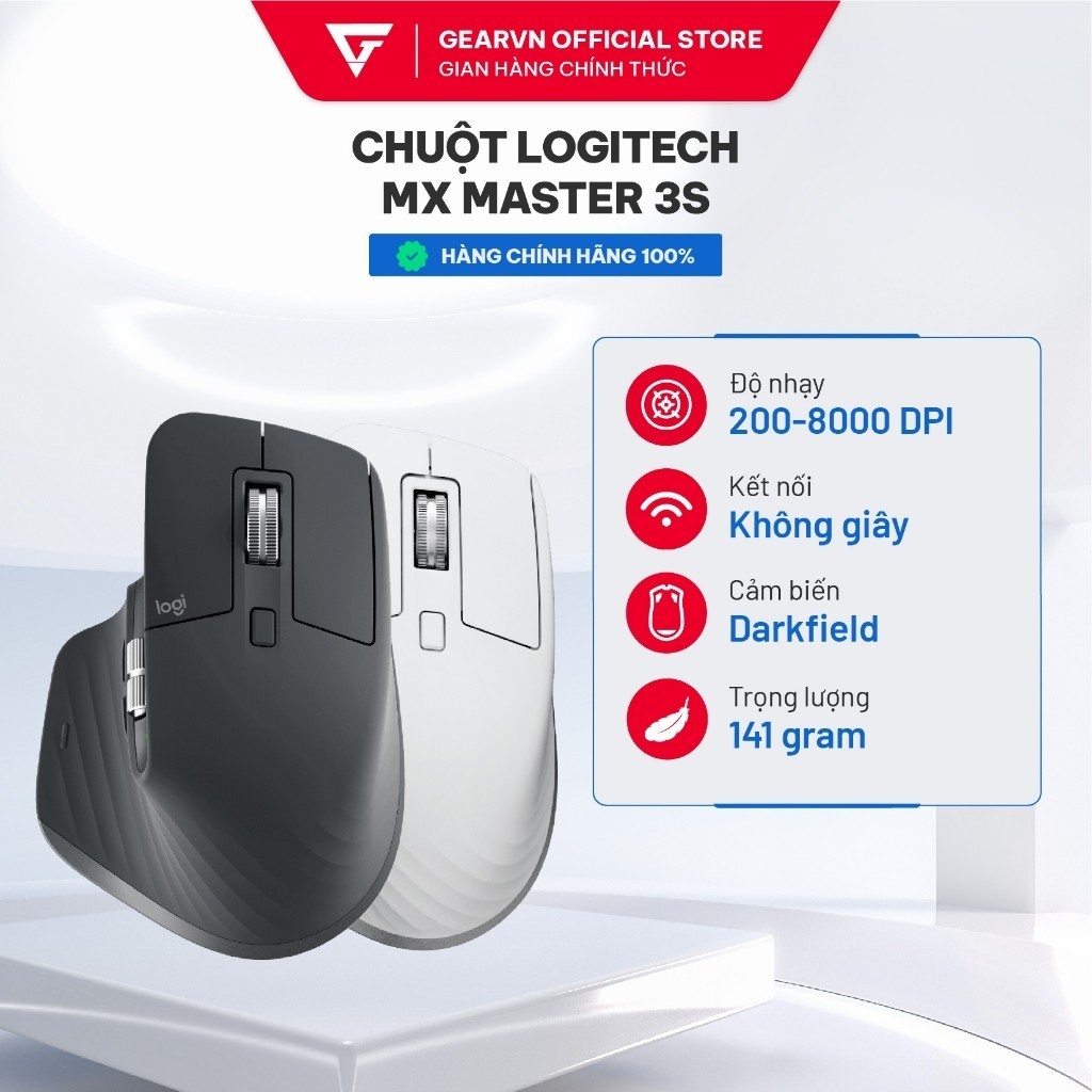Chuột Logitech MX Master 3S màu trắng