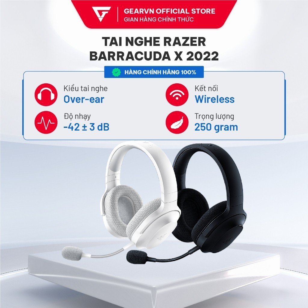 Tai nghe Razer Barracuda X 2022 màu đen