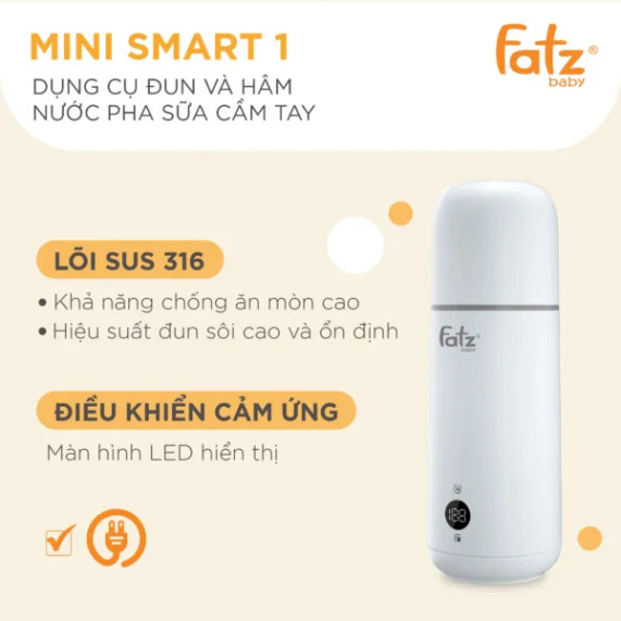 Bình đun và hâm nước pha sữa cầm tay Mini Smart 1 FB3622VA - Smart 2 FB3625VA - Smart 3 FB3621FD - Smart 6 FB3820FD