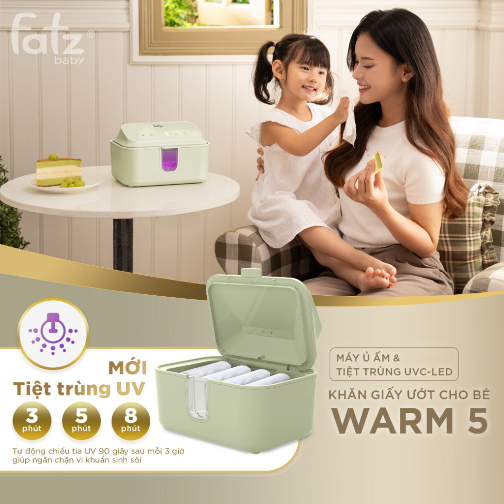 Máy ủ ấm khăn giấy ướt Fatz Baby Warm 1 - Warm 4 - Warm 5 - Warm 6  Bảo Hành 12 Tháng
