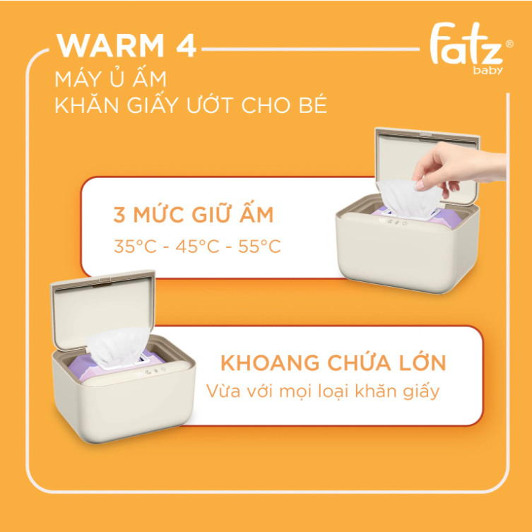 Máy ủ ấm khăn giấy ướt Fatz Baby Warm 1 - Warm 4 - Warm 5 - Warm 6  Bảo Hành 12 Tháng