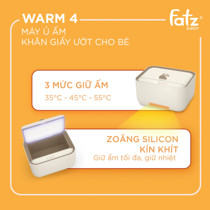 Máy ủ ấm khăn giấy ướt Fatz Baby Warm 1 - Warm 4 - Warm 5 - Warm 6  Bảo Hành 12 Tháng