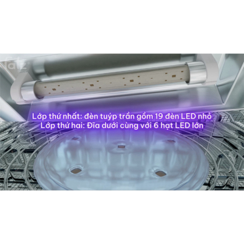 Máy tiệt trùng sấy khô UVC Fatz Baby King 2 19L FB4799BT - King 2 Plus FB4725BT Bảo Hành 12 Tháng