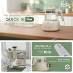 Máy đun nước và hâm nước pha sữa điện tử Quick 12, Quick 12 plus, Quick 16, Quick 16 Plus bảo hành 12 tháng — ảnh 7